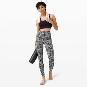 NWOT Lululemon Align Pant II Urban Block Ice Grey Black
